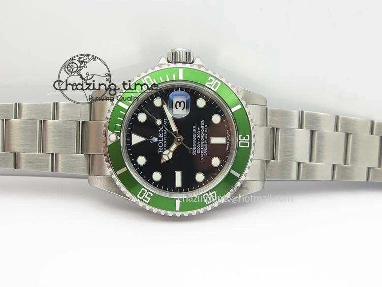 MiroTime 0419 Submariner BP Maker 16610 Green Dial On SS Bracelet A Bright 3870